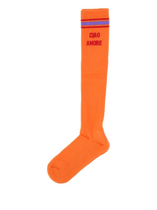 Long socks Ciao Amore orange Giada Benincasa | 290214